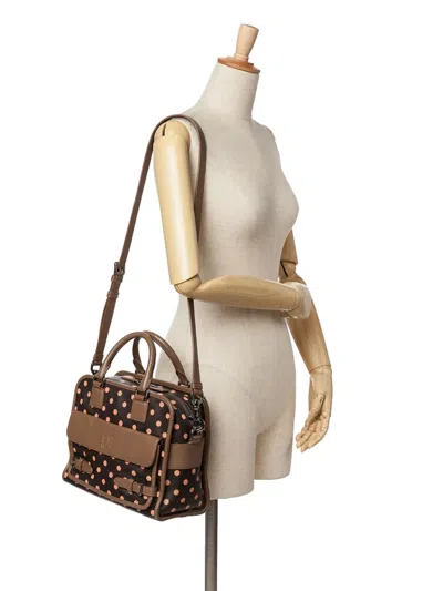 Pre-owned Loewe 2013 Leather Polka Dots Cruz Satchel