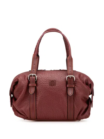 Pre-owned Loewe 2013 Mini Anagram Leather Boston Bag