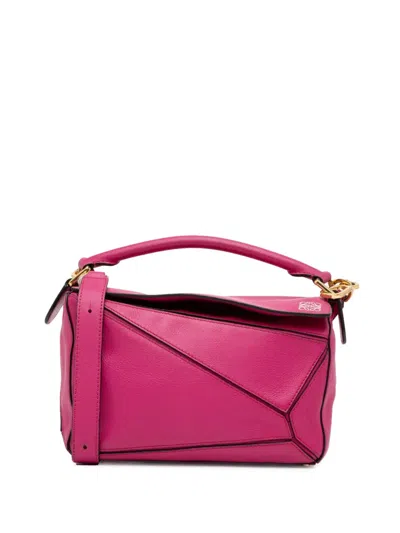 Pre-owned Loewe 2014-2023 Small Puzzle Bag Satchel In Pink