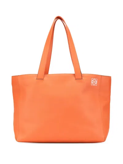 Pre-owned Loewe 2014 Anagram Leather East West Tote Bag