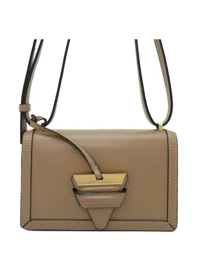 Pre-owned Loewe 2015-2024 Small Leather Barcelona Crossbody Bag In Brown