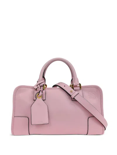 Pre-owned Loewe 2015 Amazona 28 Leather Handbag In Pink