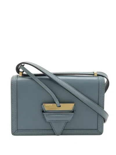 Pre-owned Loewe 2015-2020 Small Leather Barcelona Crossbody Bag In Blue
