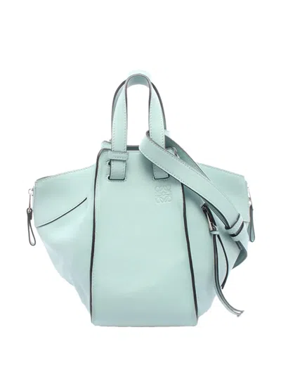 Pre-owned Loewe 2015-2026 Small Hammock Satchel In Blue