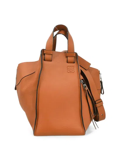 Pre-owned Loewe 2016 Hammock Tote Bag In Brown