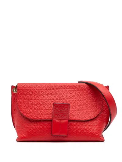 Pre-owned Loewe 2016 Leather Repeat Anagram Avenue Crossbody Bag