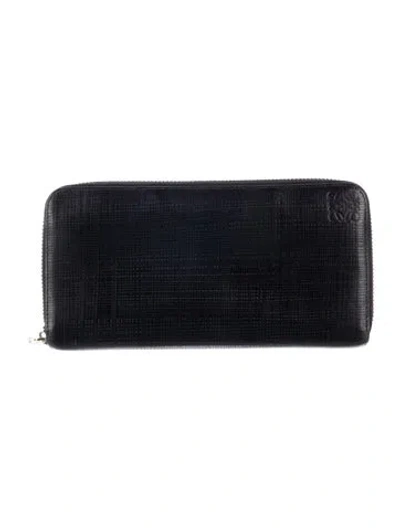 Pre-owned Loewe 2017 Continental Wallet Continental Wallet In Black