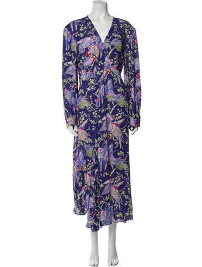 Pre-owned Loewe 2017 Long Dress In Purple