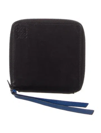 Pre-owned Loewe 2018 Rainbow Wallet In Black