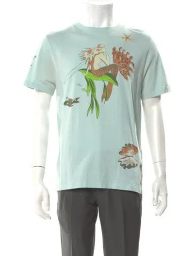 Pre-owned Loewe 2018 Signature Logo T-shirt In Green