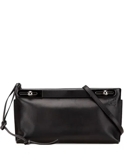 Pre-owned Loewe 2018 Small Leather Missy Satchel In Black