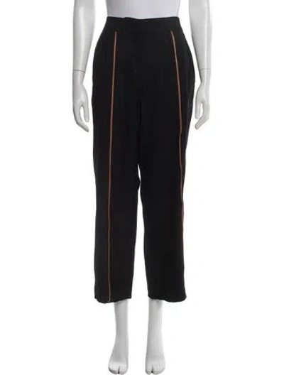 Pre-owned Loewe 2018 Straight Leg Pants In Black