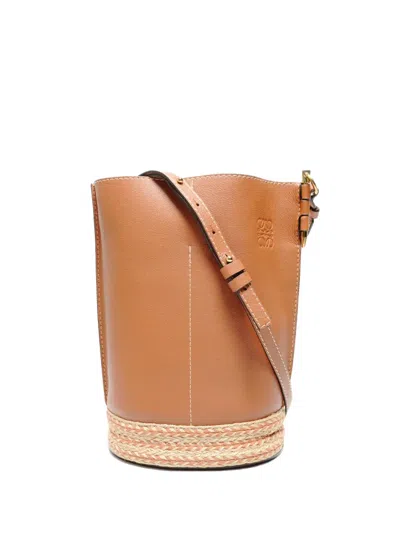 Pre-owned Loewe 2018-2025 Gate Bucket Bag In Brown
