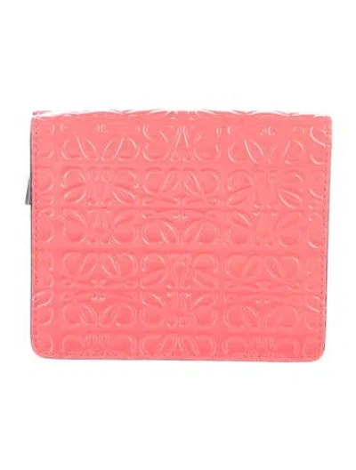 Pre-owned Loewe 2019 Bifold Wallet In Orange