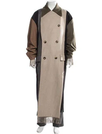 Pre-owned Loewe 2019 Cashmere Coat In Neutrals