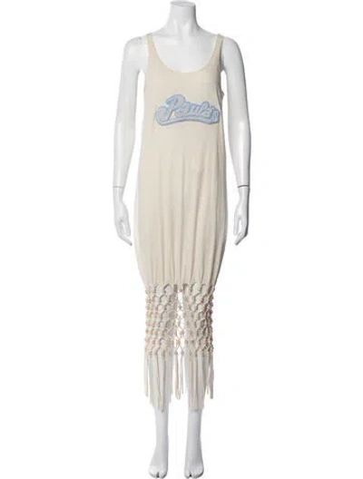 Pre-owned Loewe 2019 Long Dress In Neutrals