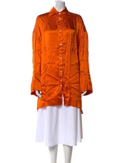 Pre-owned Loewe 2019 Long Sleeve Tunic In Orange