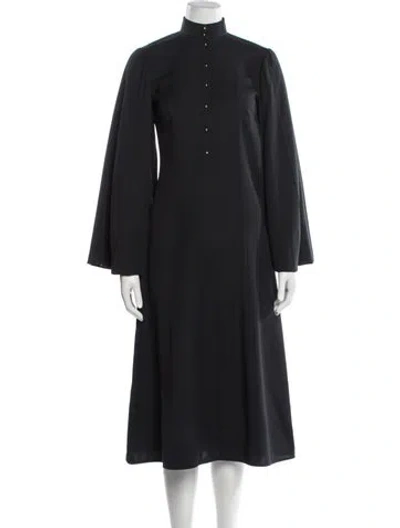 Pre-owned Loewe 2020 Midi Length Dress In Black