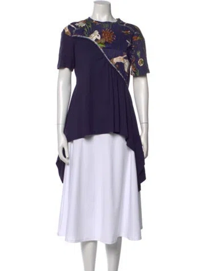 Pre-owned Loewe 2020 Printed Top In Multi