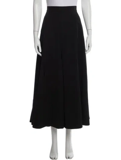 Pre-owned Loewe 2020 Wide Leg Pants In Black