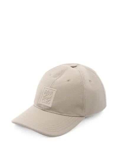 Pre-owned Loewe 2020s Anagram Baseball Cap In Neutral