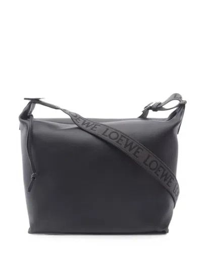 Pre-owned Loewe 2020s Cubi Shoulder Bag In Black