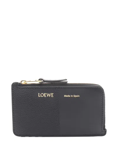 Pre-owned Loewe 2020s Duet Wallet In Black