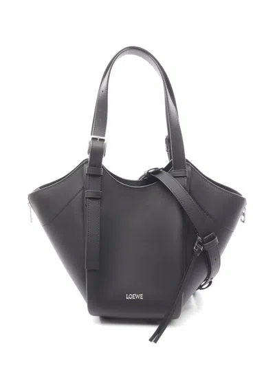 Pre-owned Loewe 2020s Hammock Flip Tote Bag In Black