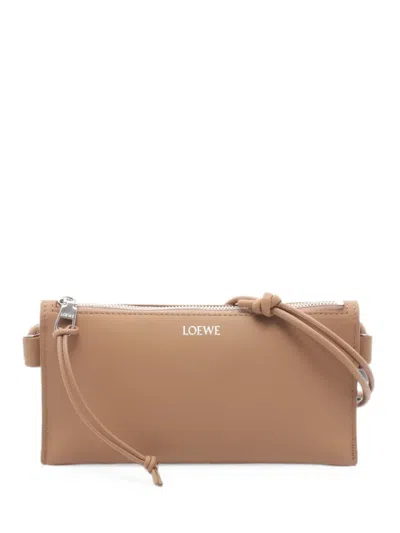 Pre-owned Loewe 2020s Joya Leather Shoulder Bag In Neutrals