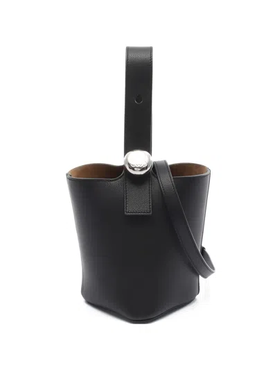 Pre-owned Loewe 2020s Mini Bucket Handbag In Black