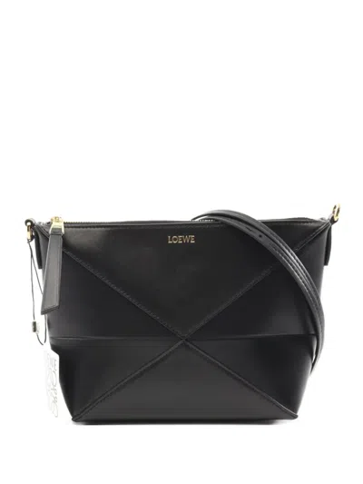 Pre-owned Loewe 2020s Puzzle Shoulder Bag In Black