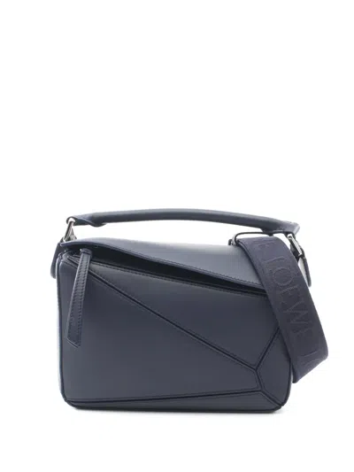 Pre-owned Loewe 2020s Small Puzzle Handbag In Blue