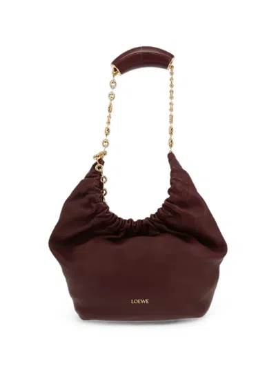Pre-owned Loewe 2020s Squeeze Shoulder Bag In Red