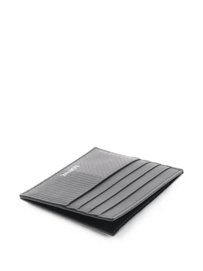Pre-owned Loewe 2020s Textured Card Holder In Black