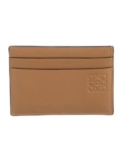 Pre-owned Loewe 2021 Leather Card Holder In Neutrals