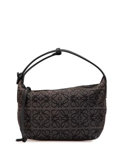 Pre-owned Loewe 2021 Small Anagram Canvas Cubi Bag Handbag