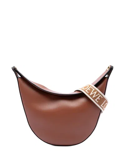 Pre-owned Loewe 2021 Small Leather Luna Hobo Bag In Brown