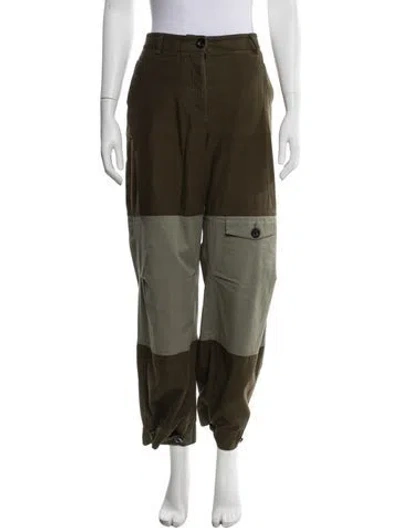 Pre-owned Loewe 2021 Straight Leg Pants In Green