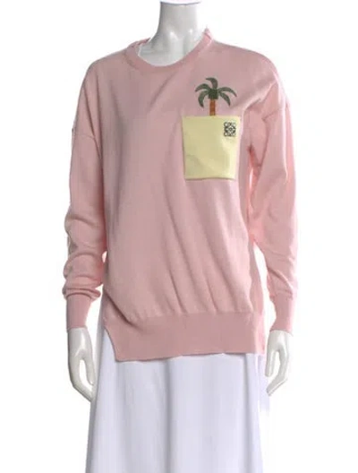Pre-owned Loewe 2021 Wool Sweater In Pink