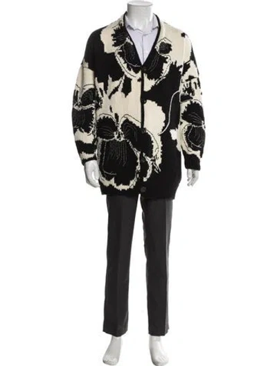 Pre-owned Loewe 2021 X Joe Brainard Cardigan In Black