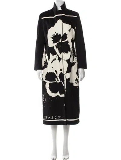 Pre-owned Loewe 2021 X Joe Brainard Coat In Black