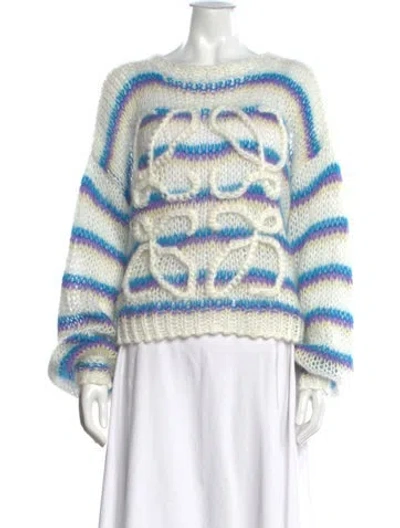 Pre-owned Loewe 2022 Anagram Sweater In Multicolor