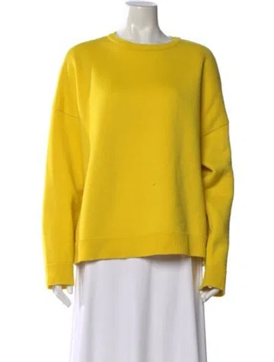 Pre-owned Loewe 2022 Anagram Sweater In Yellow