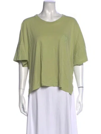 Pre-owned Loewe 2022 Crew Neck T-shirt In Green