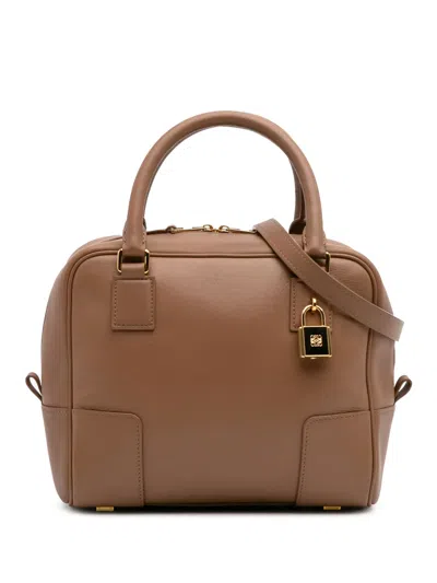 Pre-owned Loewe 2022 Leather Amazona Square 19 Satchel