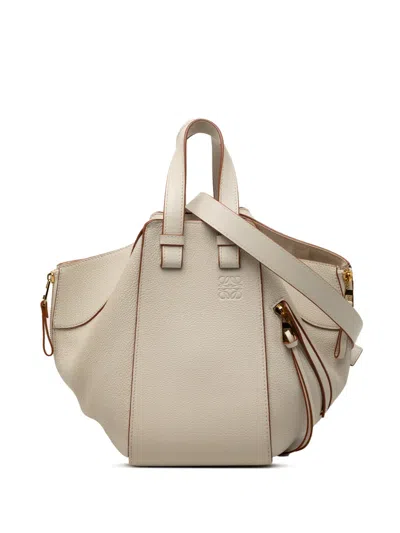 Pre-owned Loewe 2022 Medium Grained Calfskin Hammock Satchel In Brown