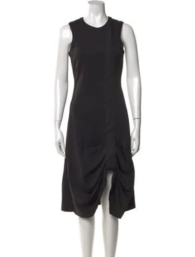 Pre-owned Loewe 2022 Midi Length Dress In Black
