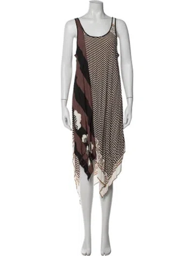Pre-owned Loewe 2022 Midi Length Dress W/ Tags In Multicolor