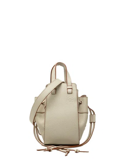 Pre-owned Loewe 2022 Mini Grained Calfskin Hammock Bag Satchel In White