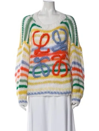 Pre-owned Loewe 2022 Mohair Sweater In Blue